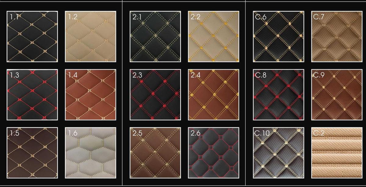 thảm ô tô 2 đường chỉ