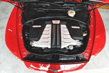 động cơ xe siêu sang Bentley mui trần