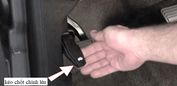 kéo chốt chính lên