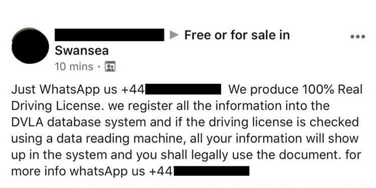 Lừa đảo cướp bằng lái xe trên mạng