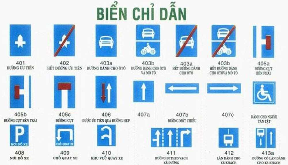 Biển báo chỉ dẫn