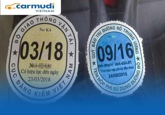 Quy định xe ô tô kinh doanh vận tải tại Việt Nam phải gắn tem đăng kiểm màu sắc riêng