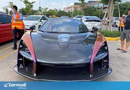 McLaren Senna của đại gia Hoàng Kim Khánh xuất hiện chi tiết gây tò mò
