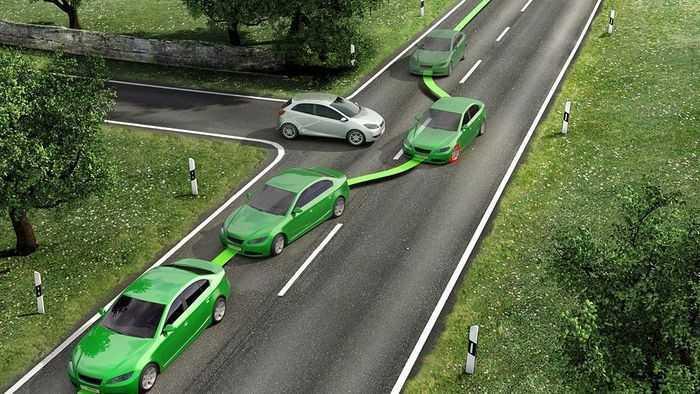 Hệ thống giúp tài xế đưa xe về trạng thái cân bằng.