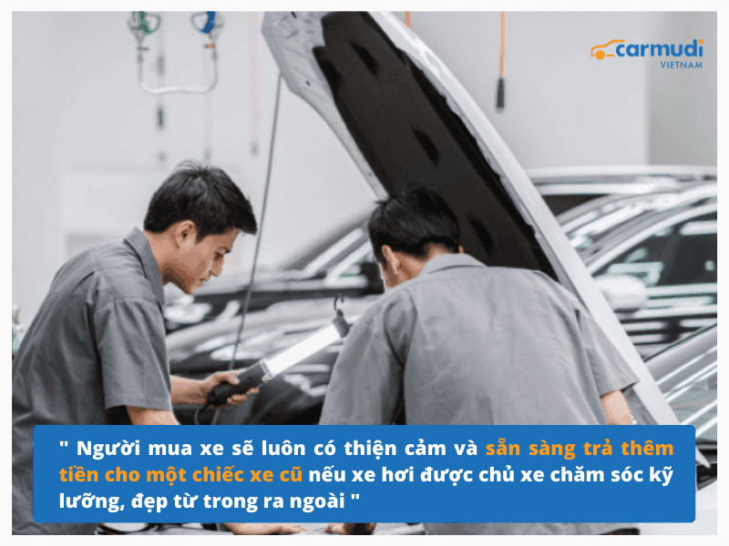 Bảo dưỡng xe tại trung tâm uy tín trước khi cần bán xe ô tô