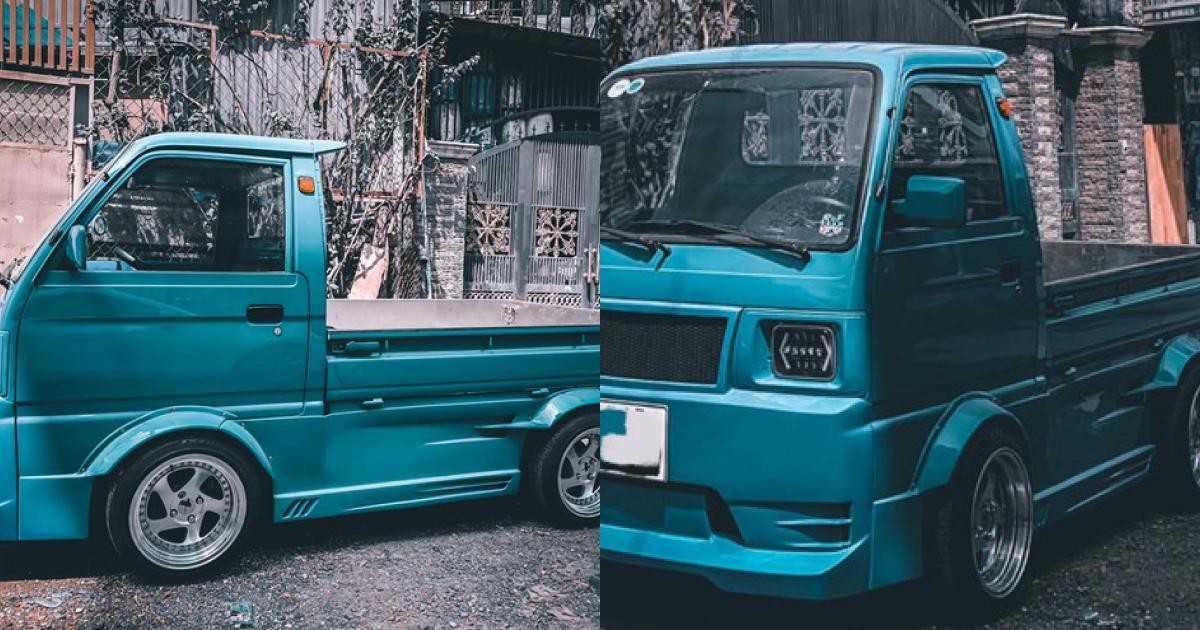Chiếc Suzuki Carry độ theo phong cách thân rộng tại Việt Nam