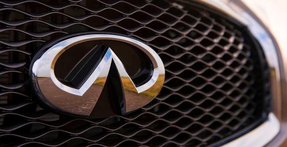 Logo xe ô tô Infiniti cách điệu bắt mắt.