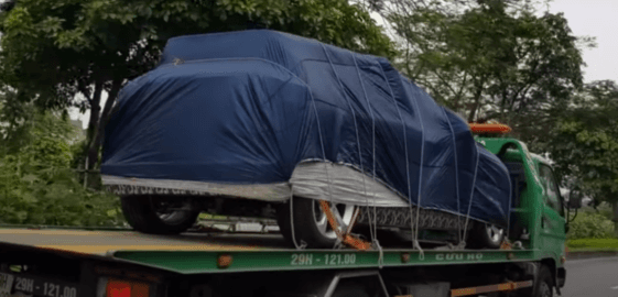 xe điện Vinfast được vận chuyển từ HN về HP