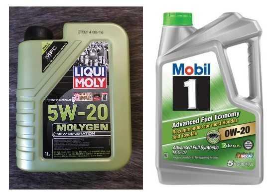 0W20 và 5W20, dầu động cơ