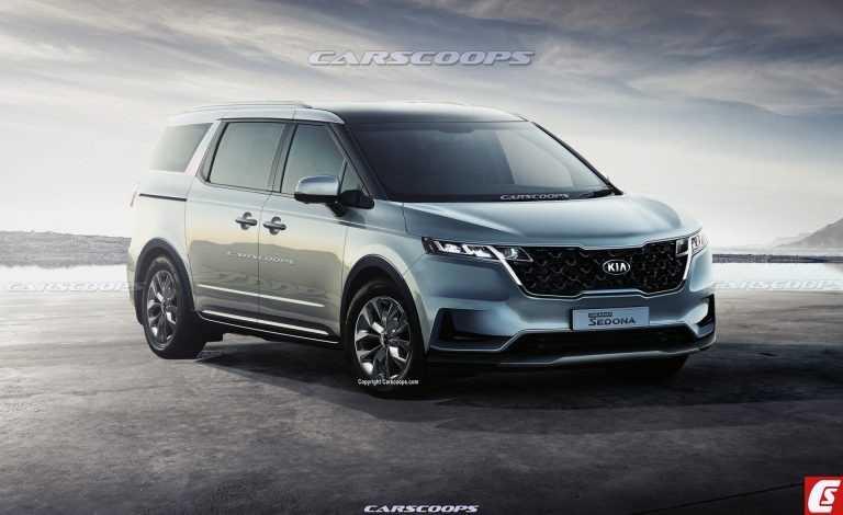 Ảnh phác họa Kia Sedona 2021 thế hệ mới của Carscoops