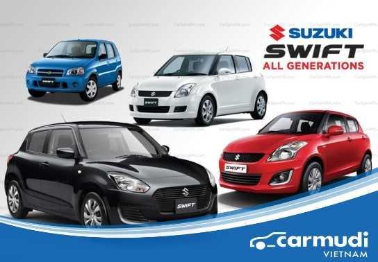 Suzuki Swift trải qua bao thăng trầm với 3 thế hệ