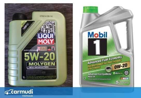 0W20 và 5W20 – bàn cân của dầu động cơ tổng hợp có độ nhớt thấp và chất lượng cao