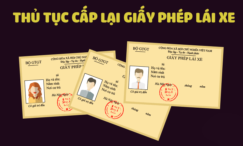 Thủ tục cấp lại giấy phép lái xe bị mất