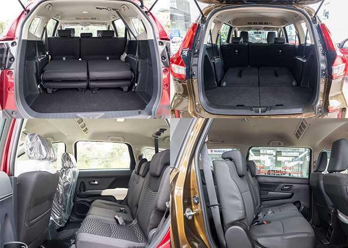 Khi bạn muốn có một chiếc xe chở người nhiều người với 3 hàng ghế thì phải chấp nhận phần thể tích khoang hành lý bị thu hẹp. Dĩ nhiên vì vậy mà cả Suzuki XL7 2020 và Toyota Rush 2020 đều không có khoang chứa đồ ấn tượng.