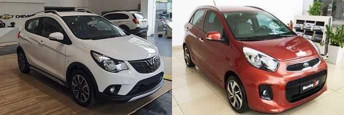 so sánh xe VinFast Fadil 2020 và Kia Morning 2020 