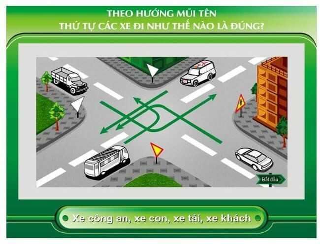 Có nhiều phần mềm luyện thi lý thuyết luật oto