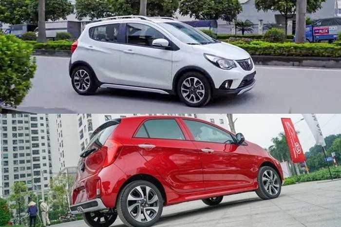 Thân xe VinFast Fadil và Kia Morning 