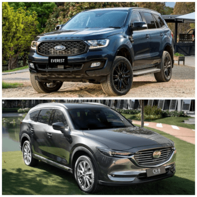 Ford Everest và Mazda CX-8