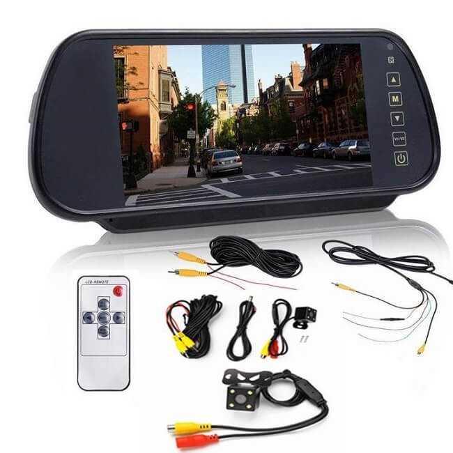 Cấu tạo của camera hành trình kèm camera lùi