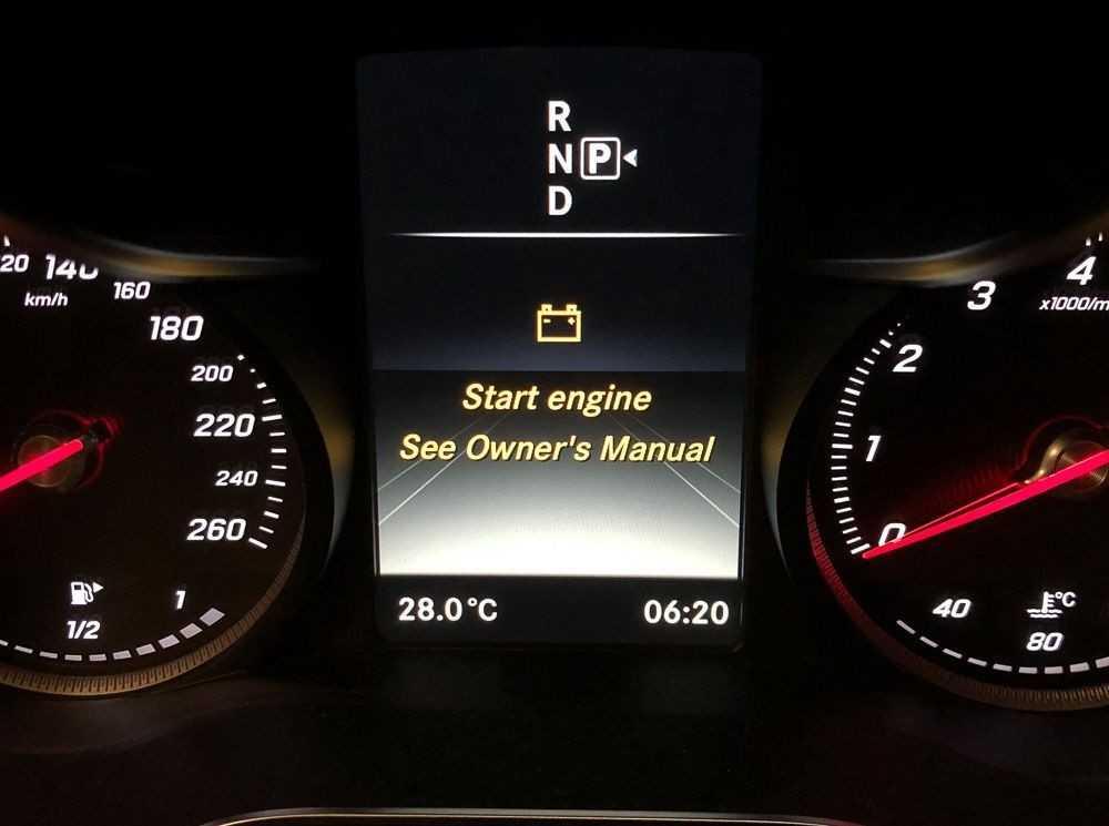 thông báo Start engine – See Owner’s Manual