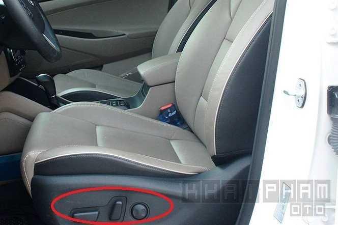 Nút điều chỉnh ghế trên xe Hyundai Tucson
