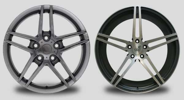 Cast Wheels (trái) vs Forged Wheels (phải)