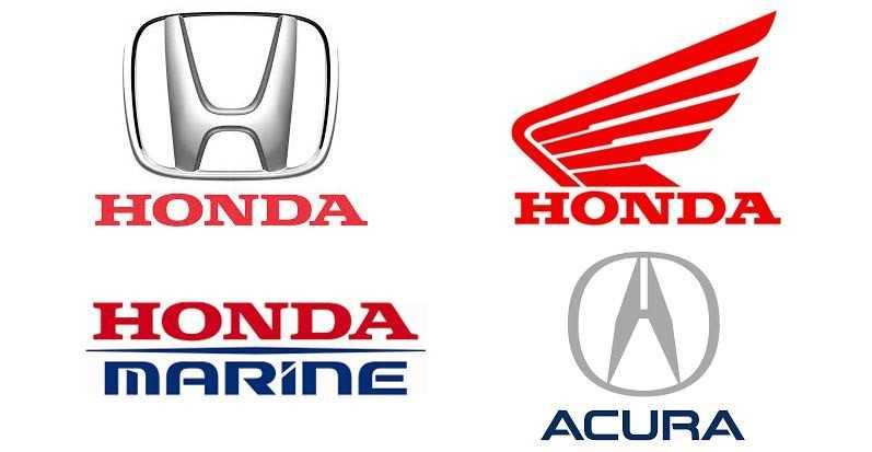 Mỗi thương hiệu của Honda đều có logo riêng