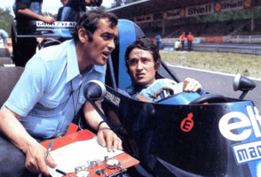 Paul Rosche đang thảo luận kỹ thuật với tay đua Nelson Piquet