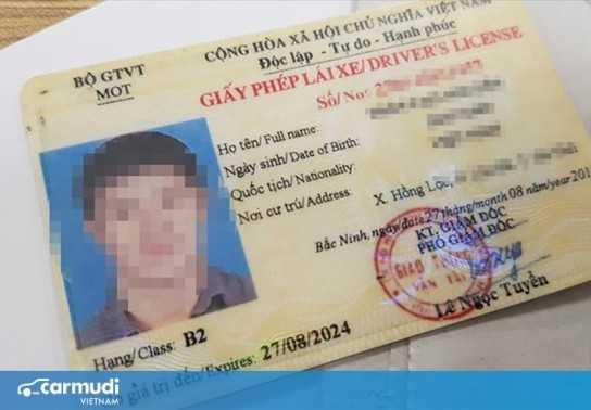 Thời hạn của bằng lái xe B2