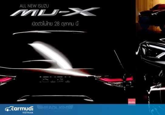 Những hình ảnh nhá hàng đầy lôi cuốn của Isuzu MU-X 2021 mới