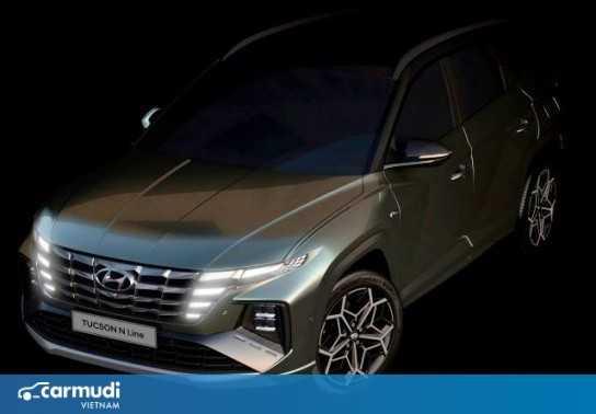 Hyundai Tucson N Line 2022 tung teaser, khoe vẻ ngoài cá tính