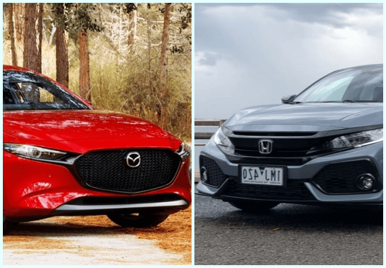 Mazda 3 Signature hay Honda Civic RS?