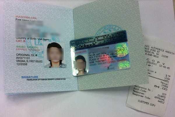 giấy phép lái xe quốc tế 