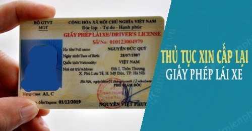 Thủ tục cấp lại Giấy phép lái xe