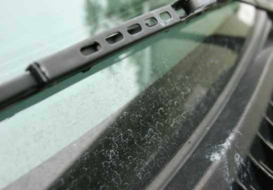 Kính chắn gió nhiều bụi bẩn