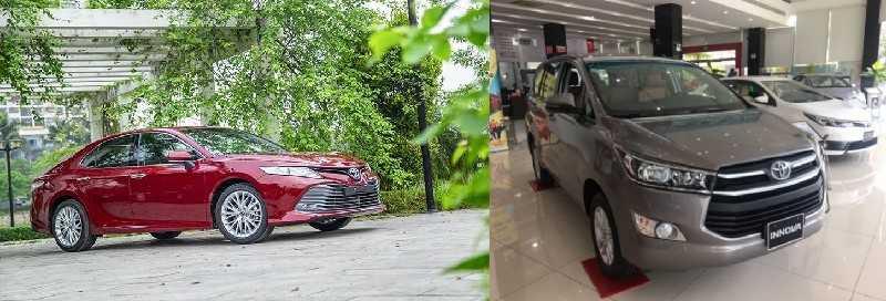 Toyota Camry và Toyota Innova