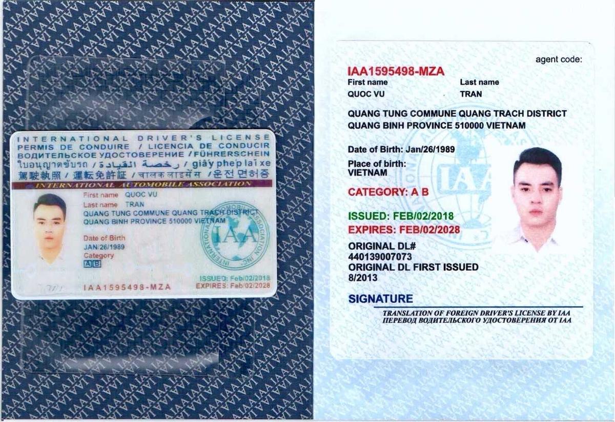 đổi bằng lái xe Quốc tế