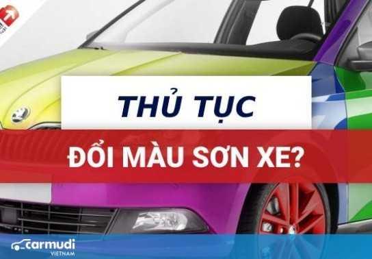 Mức xử phạt đối với hành vi đổi màu sơn xe mà không làm thủ tục thay đổi