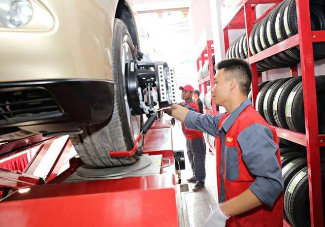 Căn chỉnh độ chụm bánh xe