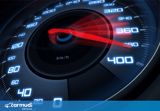 Lý do xe không thể chạy được vận tốc tối đa hiển thị trên đồng hồ?