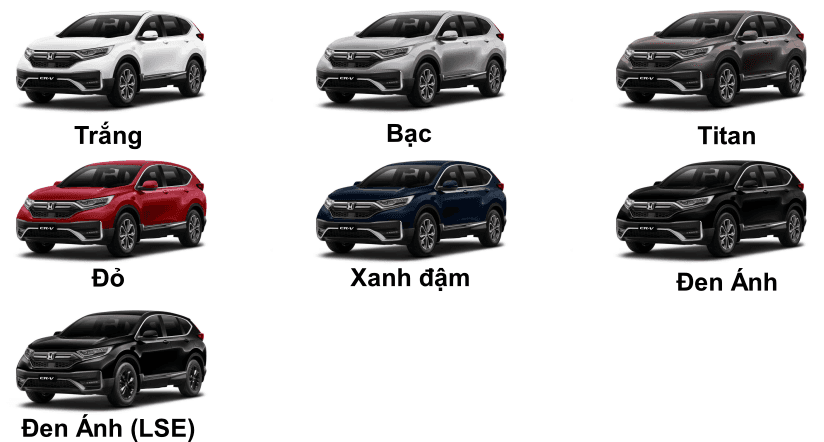 Màu xe Honda CRV 2022