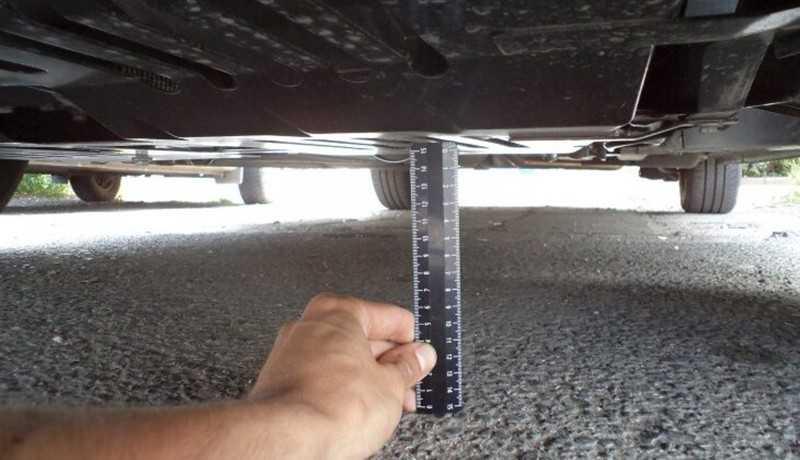 Đo khoảng sáng gầm xe