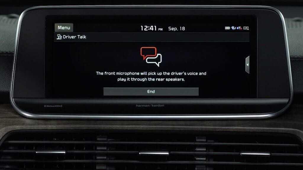 DriverTalk trên xe Kia