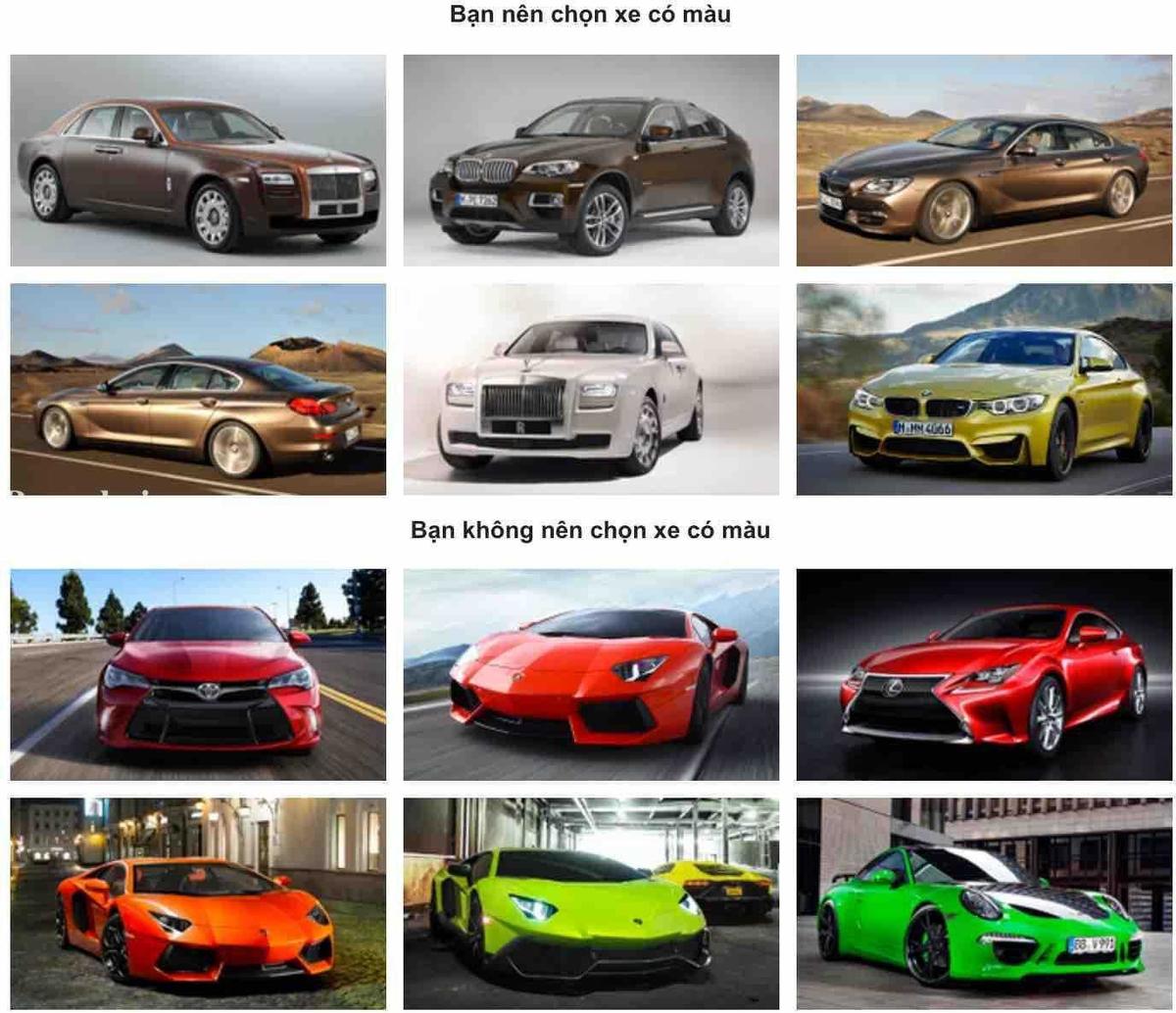 Chọn màu xe theo ngũ hành tương sinh