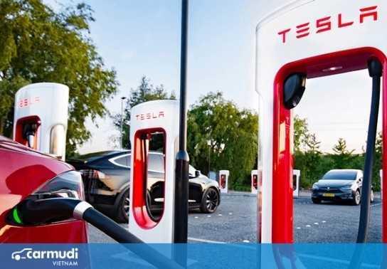 Xe điện không cùng hãng sẽ được sử dụng trạm sạc của Tesla