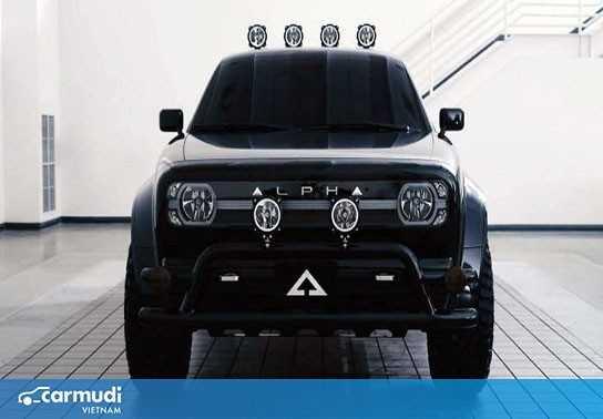 Chiêm ngưỡng diện mạo hầm hố của siêu bán tải chạy điện Alpha Wolf