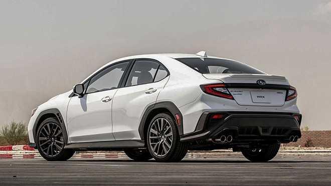 Subaru WRX 2022 với thiết kế đu&ocirc;i xe nổi bật
