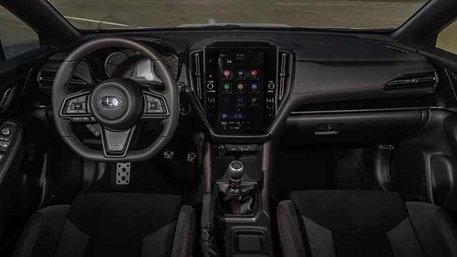 Khoang nội thất tiện nghi hiện đại của Subaru WRX 2022