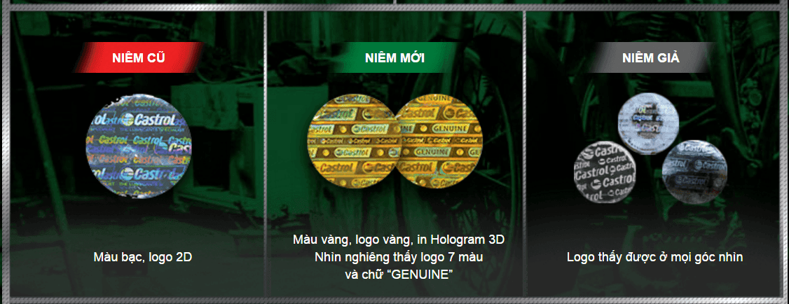 phân biệt dầu nhớt Castrol thật và giả