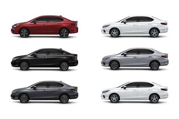 Bảng màu xe honda city 2022